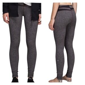 Lululemon Wunder Unders Herringbone Pattern Great for‎ Winter Size 4 Luon